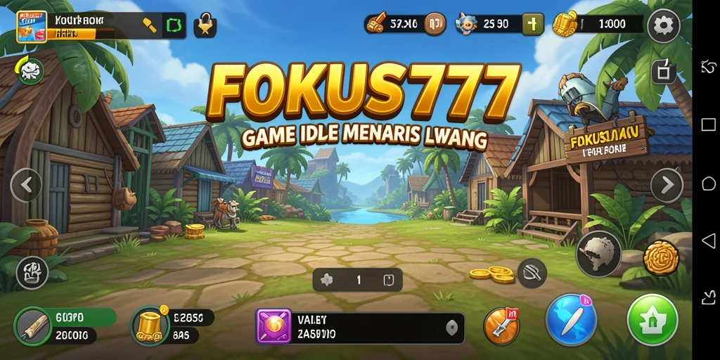 Tampilan gameplay FOKUS777 dengan mekanisme pengumpulan otomatis yang menarik.