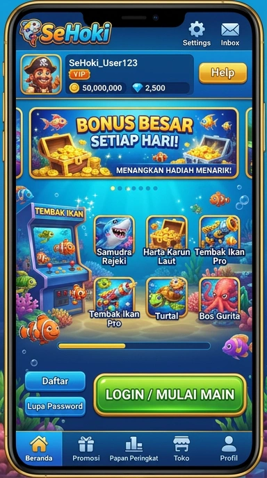 Katalog aplikasi sehoki yang beragam dan selalu diperbarui.